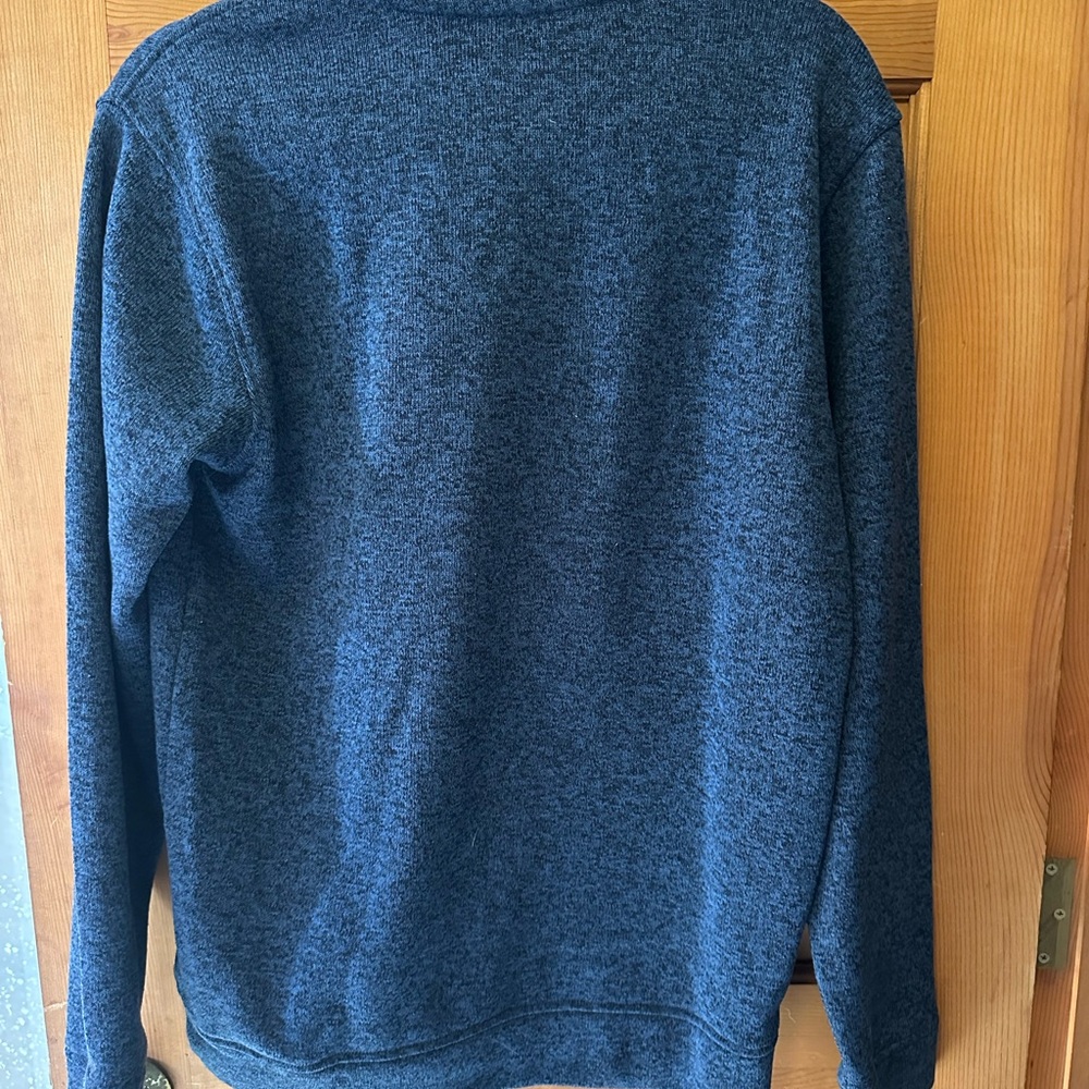 Eddie Bauer Men's Heathered Navy Crewneck Sweater